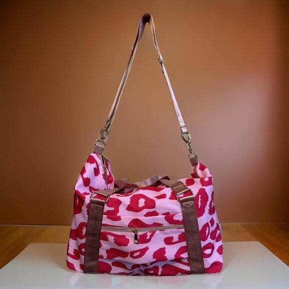 PINK CHEETAH BAG - Picture 1 of 3